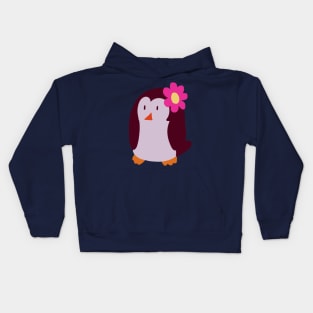 Flower Penguin Kids Hoodie